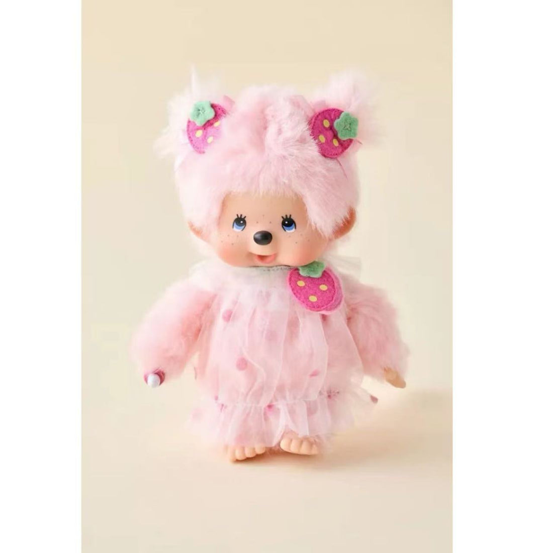 【Carlton store available, limit 1】Monchhichi｜pink strawberry Girl Plush Dolls/Plush Toy
