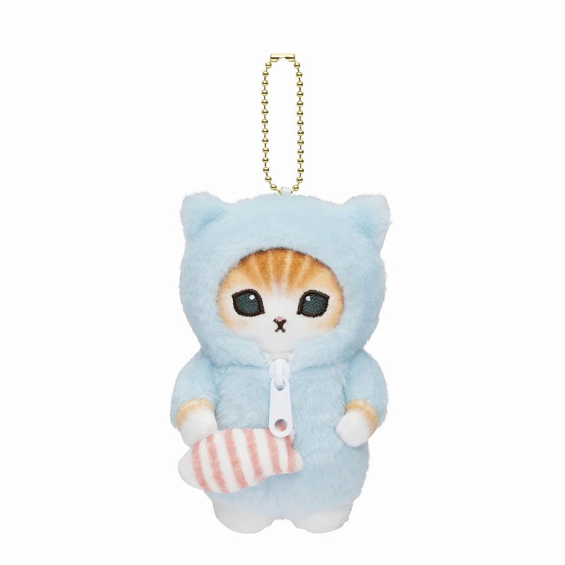 Mofusand｜Costume Mascot Holder / keychain鲨鱼猫晚安睡衣系列毛绒挂件/包挂｜約H130 x W75 x D100mm