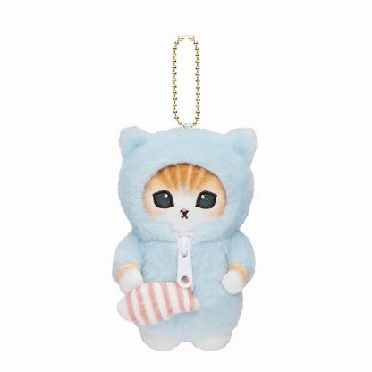 Mofusand｜Costume Mascot Holder / keychain鲨鱼猫晚安睡衣系列毛绒挂件/包挂｜約H130 x W75 x D100mm