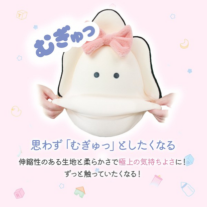 和食屋｜Baby Oyster Plush stuffed toy doll 蝴蝶结可爱牡蛎生蚝宝宝公仔/玩偶/超好捏｜约W25 x H33 x D14cm