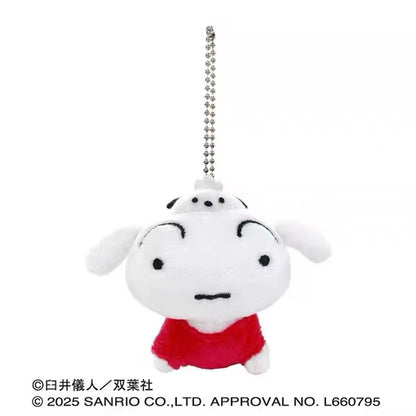 Sanrio｜Crayon shin-chan Mascot Holder /Plush Keychain｜75×100×45mm approx.