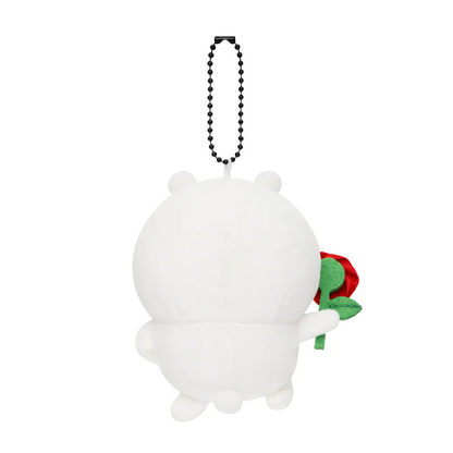 【limit 1】Nagano｜Characters Rose Nagano Bear Mascot Holder /Plush Keychain｜H105 x W100 x D55mm approx.