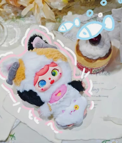 Baby Three Crie Baby animal kindergarten vinyl Plush Keychain Blind Box