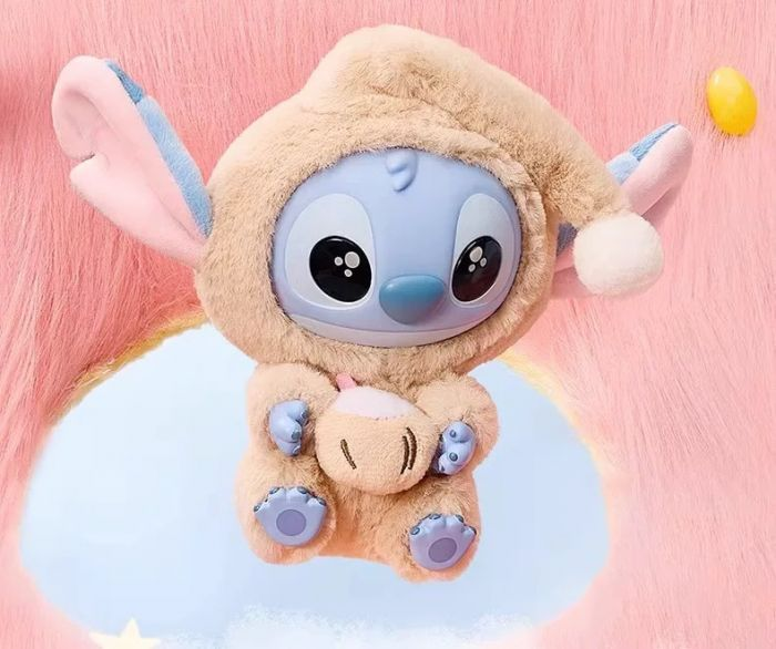 MINISO Disney Stitch Eat Something Before Sleep Series vinyl plush Keychain Blind Box