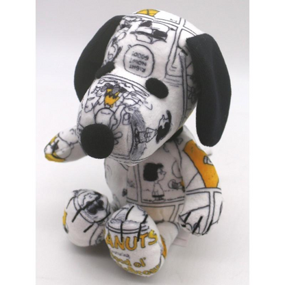 Snoopy史努比｜PEANUTS 75th Comic S Plush Toy75周年限定漫画风格坐姿毛绒玩偶/公仔/S号｜约H17 x W16 x D15cm
