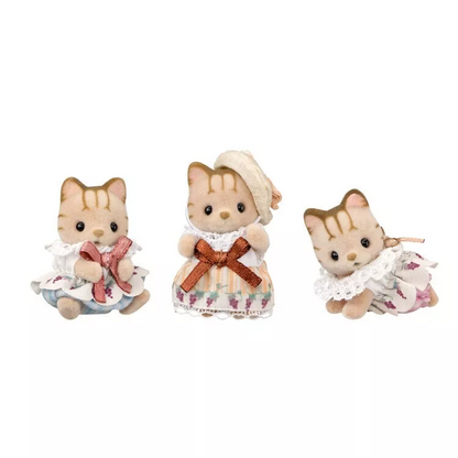 【limit 1】SylvanianFamilies｜Striped Cat Baby Elegant Set