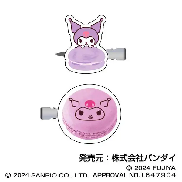 Sanrio｜HASEPRO Sanrio Macaron Hair Clip Set of 2｜40×40×3mm approx.