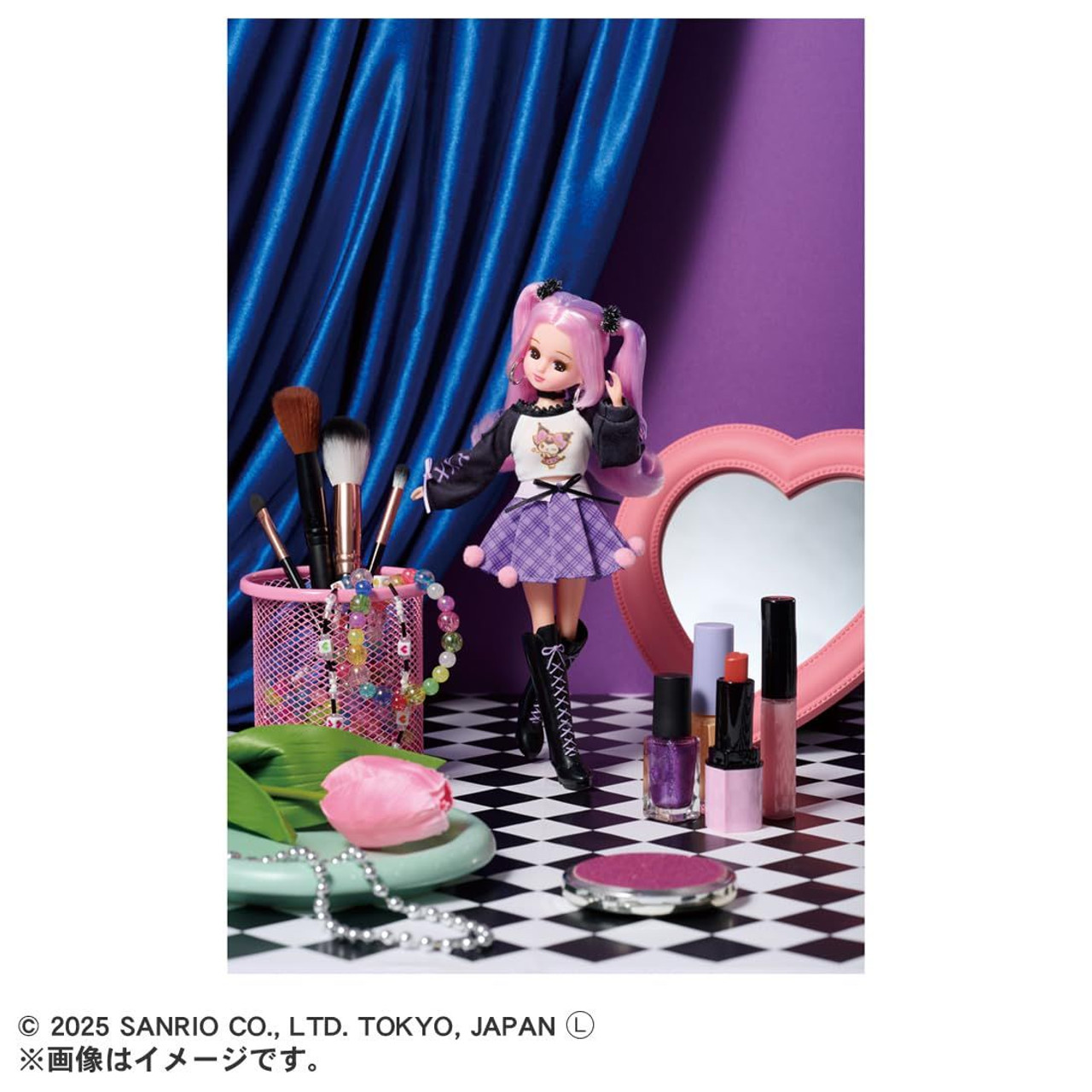 Licca｜Sanrio Licca-chan LD-11 Cool Kuromi ｜26 x 12 x 4cm approx.