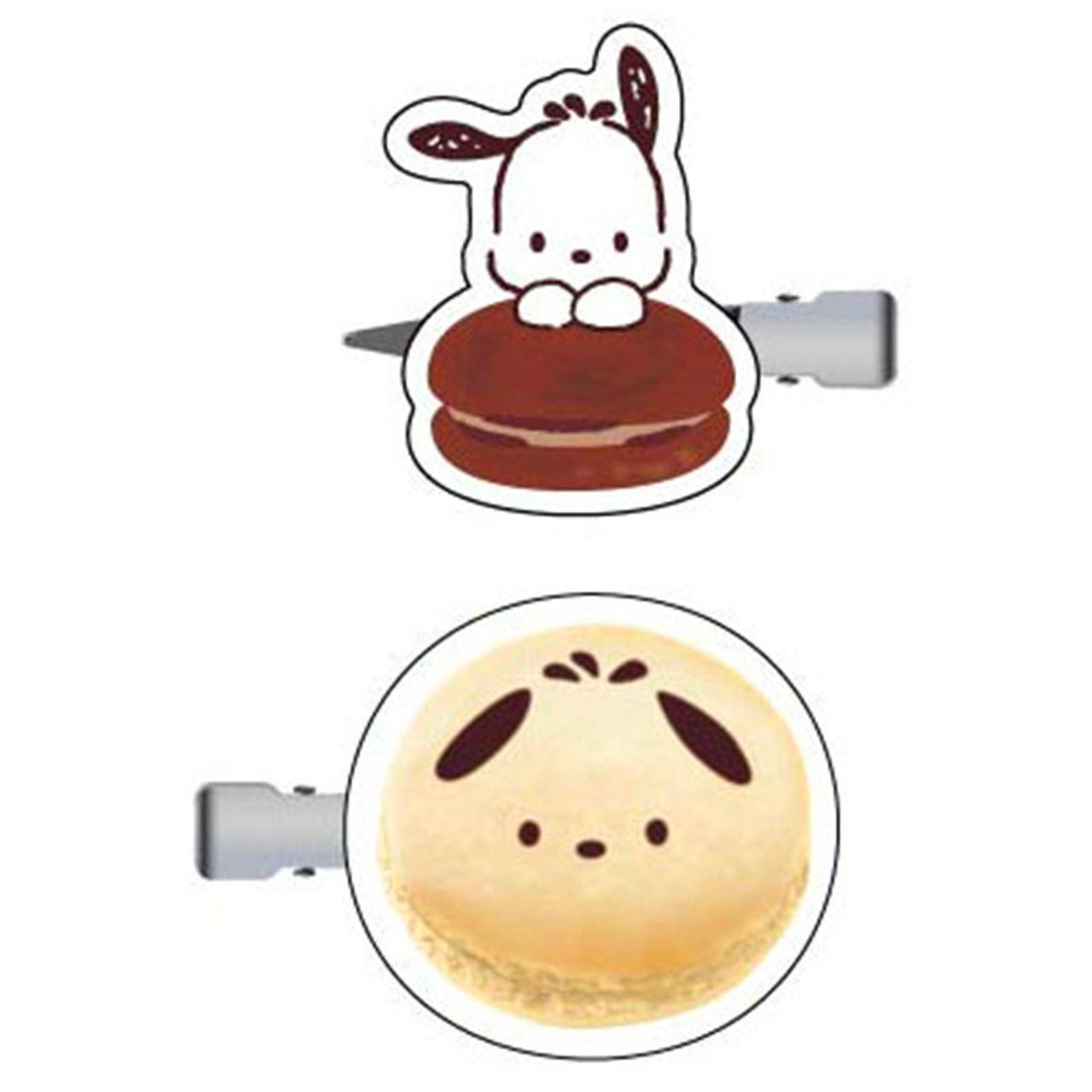 Sanrio｜HASEPRO Sanrio Macaron Hair Clip Set of 2｜40×40×3mm approx.