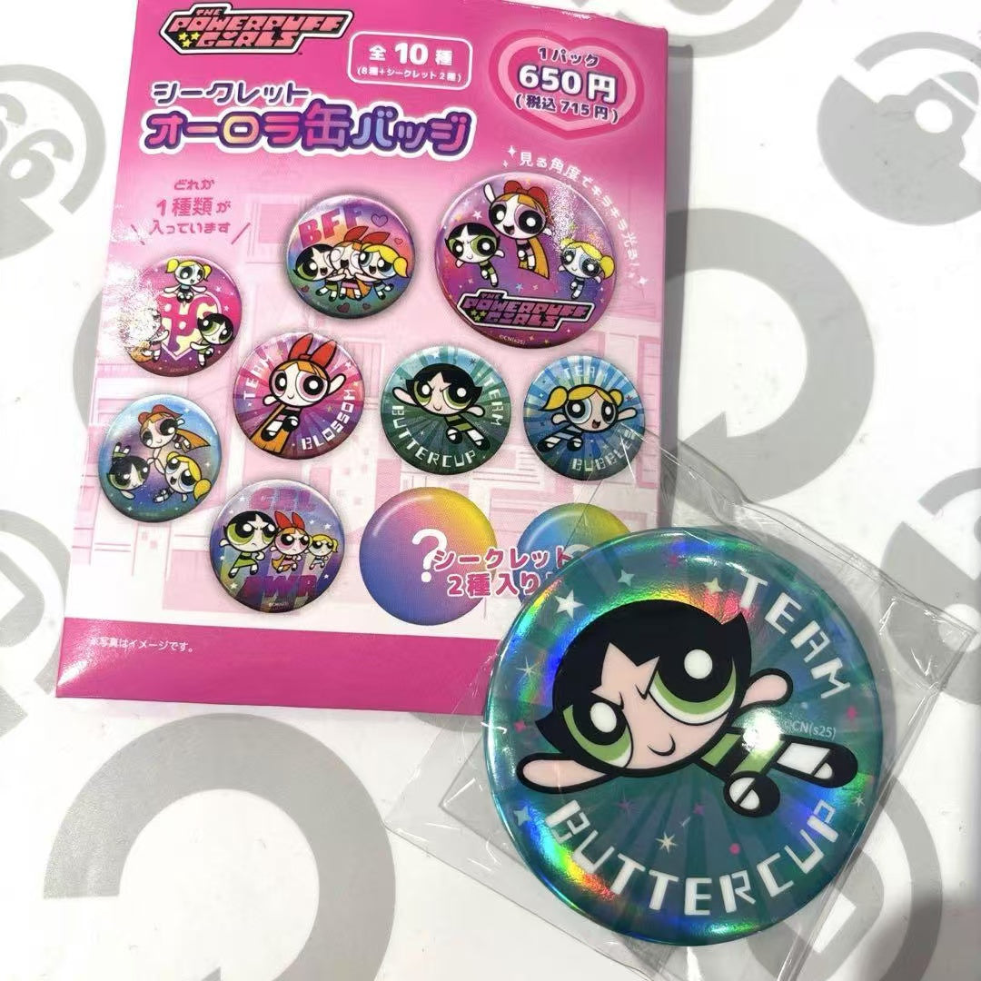 Powerpuff Girls｜Secret Aurora Can Badge mystery bag/blind box/All 10 types｜1pcs