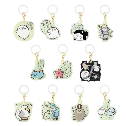 chiikawa｜Characters Jiisan and Azarashi Blind Pack Glow-in-the-Dark Acrylic Charm Marker mystery bag/blind box/All 11 types｜1pcs