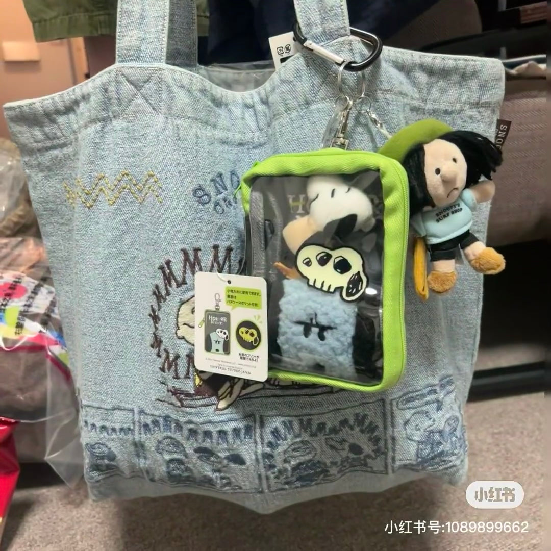 Snoopy|usj万圣节限定史努比透明收纳包/衣服会夜光