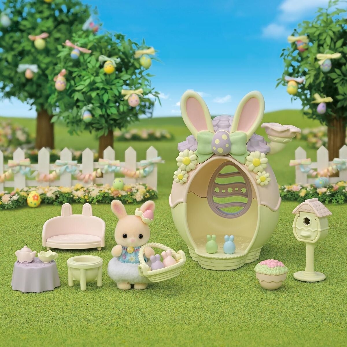 SylvanianFamilies森贝儿家族｜复活节彩蛋玛格丽特兔小屋套组/玩具/过家家