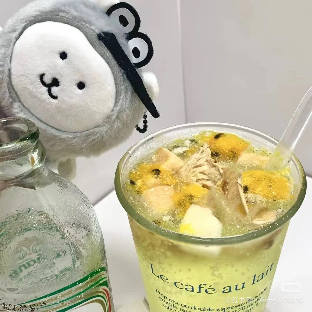 Nagano嘲讽熊｜Market Petit Mini Mascot嘲讽熊灰色蚊子毛茸茸挂件/包挂｜约H125 x W100 x D50mm