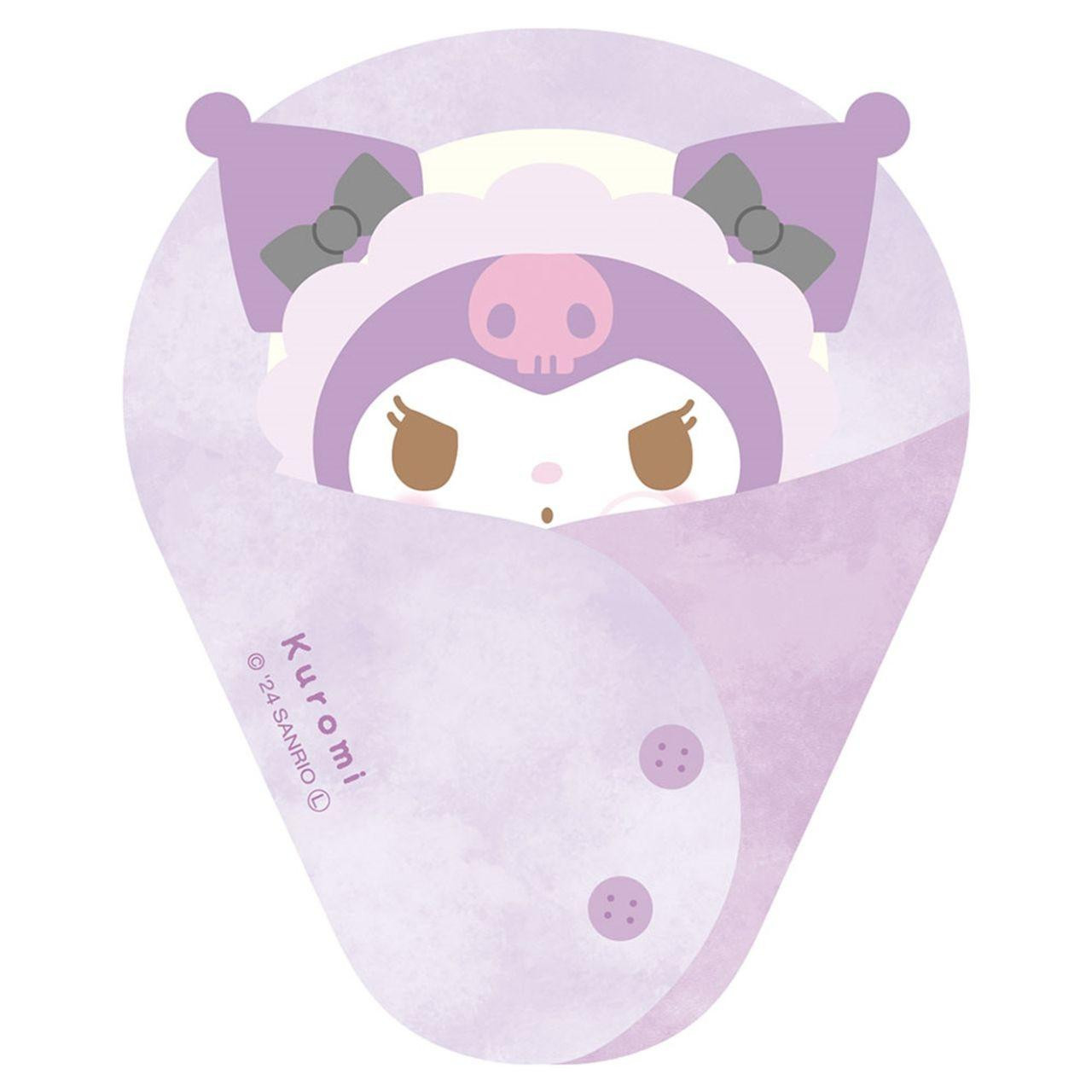 Sanrio｜Baby Swaddles Okurumi Die-cut Memo｜140×140mm approx.