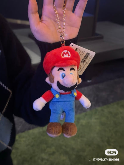 Nintendo｜San-ei Super Mario All Star Collection Mario Mascot Holder /Plush Keychaint｜90x80x155mm approx.