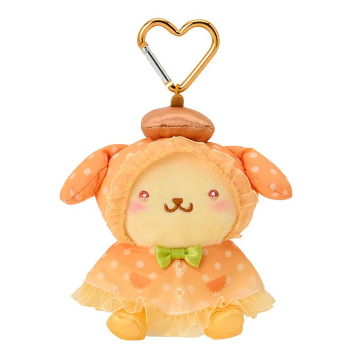 Sanrio｜Sweet Rain Collection Raincoat Mascot Holder /Plush Keychain｜9×7.5×13cm approx.
