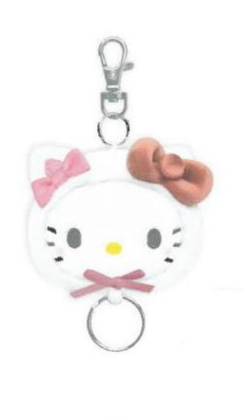 Sanrio｜White Cat Baby Mascot Reel Keychain｜130 x 80 x 40 mm approx.