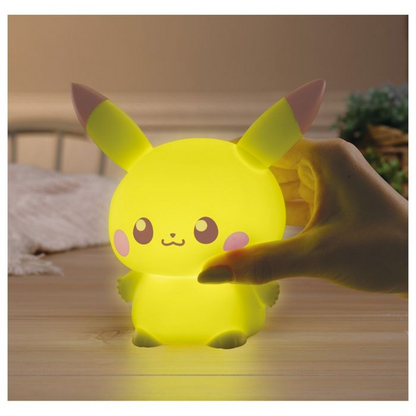Pikachu皮卡丘｜Takara Tomy Pokemon-Pokepeace Puni Kyun Light 宝可梦软软捏捏多段变光皮卡丘小夜灯｜约15 x 15 x 10cm