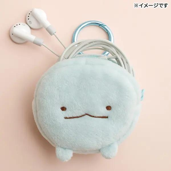 Sumikko gurashi｜Fluffy Face Mascot Mini Pouch with Carabiner｜60×70×30mm approx.