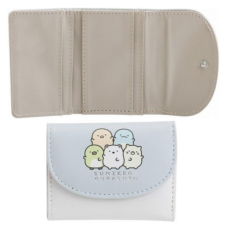 Sumikko gurashi｜Trifold Wallet White Okiniiri｜80×115×35mm approx.