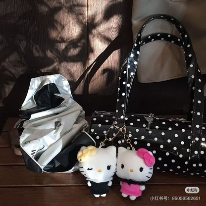 Sanrio｜Hello Kitty &amp; Mimmy Nico Mascot Holder /Plush Keychain｜170×130×55mm approx.