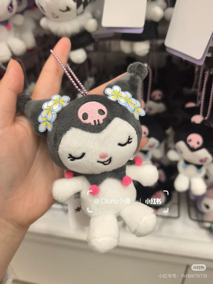 Sanrio｜Kuromi 20th Anniversary Nurse  Mascot Holder /Plush Keychain｜H11 x W10 x D5.5cm approx.