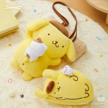 Sanrio｜Pom Pom Purin Character Form Shoulder Bag｜24 x 12 x 28cm approx.