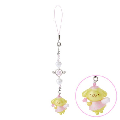 Sanrio｜粉粉天使爱神系列手机链挂件｜约3×1.5×17.5cm
