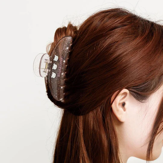 Rilakkuma｜Gaming Pixel Art Clear Glitter Hair Claw Clip｜45×110×50mm approx.
