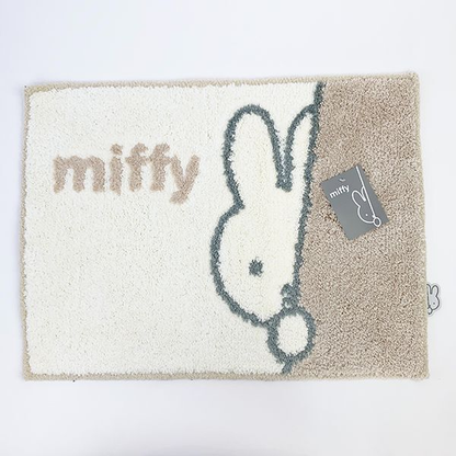 Miffy｜Bath Mat One Step Beige Bathroom Interior Foot Mat｜45cm x 60cm approx.