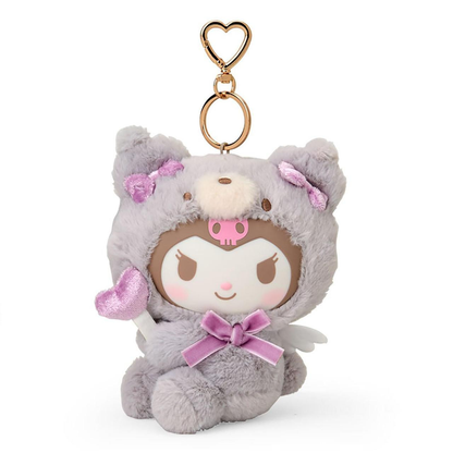 Sanrio｜Fluffy Angel Bear Vinyl Mascot Holder /Plush Keychain｜15×8×14cm approx.