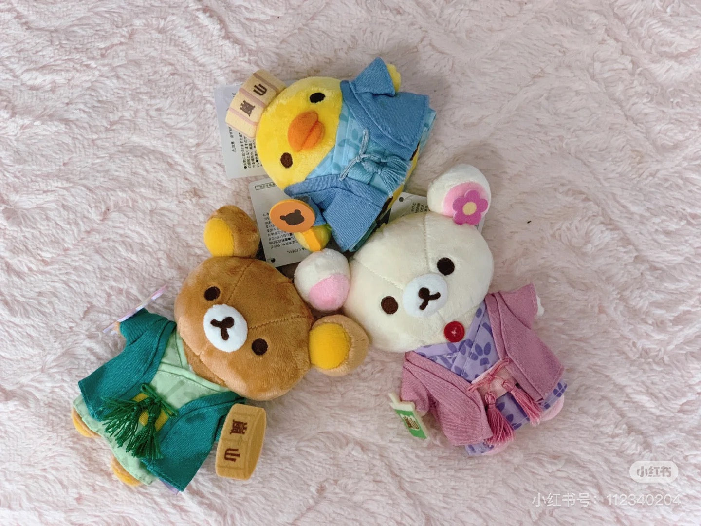 Rilakkuma轻松熊｜地域限定京都岚山浴衣系列可爱角色毛绒玩偶挂件/包挂