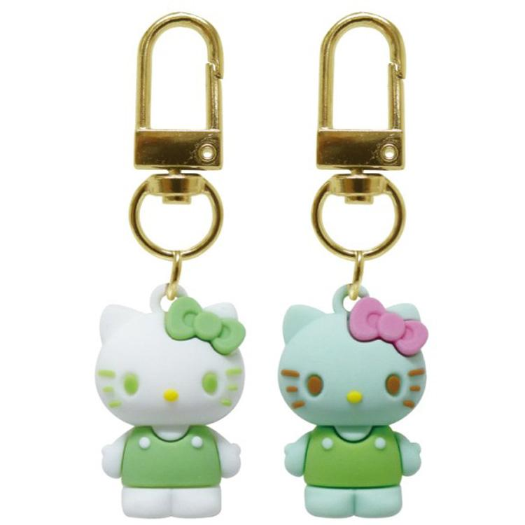 Sanrio｜Hello Kitty Houndstooth Figure Charm Keychain Set｜19×26×16mm approx.