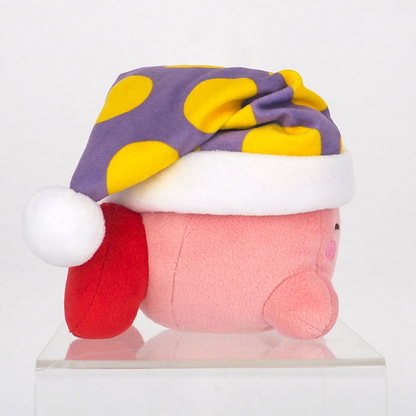 Kirby星之卡比｜Sanei Nintendo Otaku Goods - Plush toy S: Sleep Kirby 超可爱星之卡比睡觉睡帽毛绒玩偶/公仔/S号｜W11×D12×H12 cm