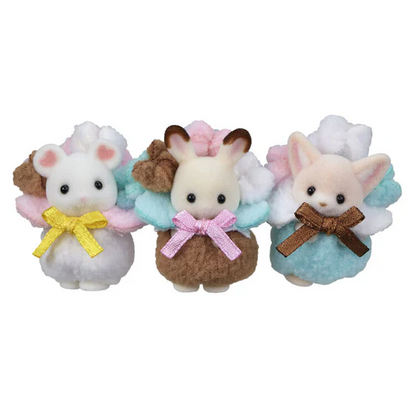 【limit 1】SylvanianFamilies｜Little Baby Popcorns Rabbit Mouse Fox