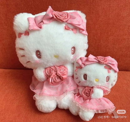 Sanrio三丽鸥｜Mascot Holder /Dolly Rose多莉玫瑰限量系列手捧花毛绒玩偶挂件/包挂｜约10.5×8×13cm