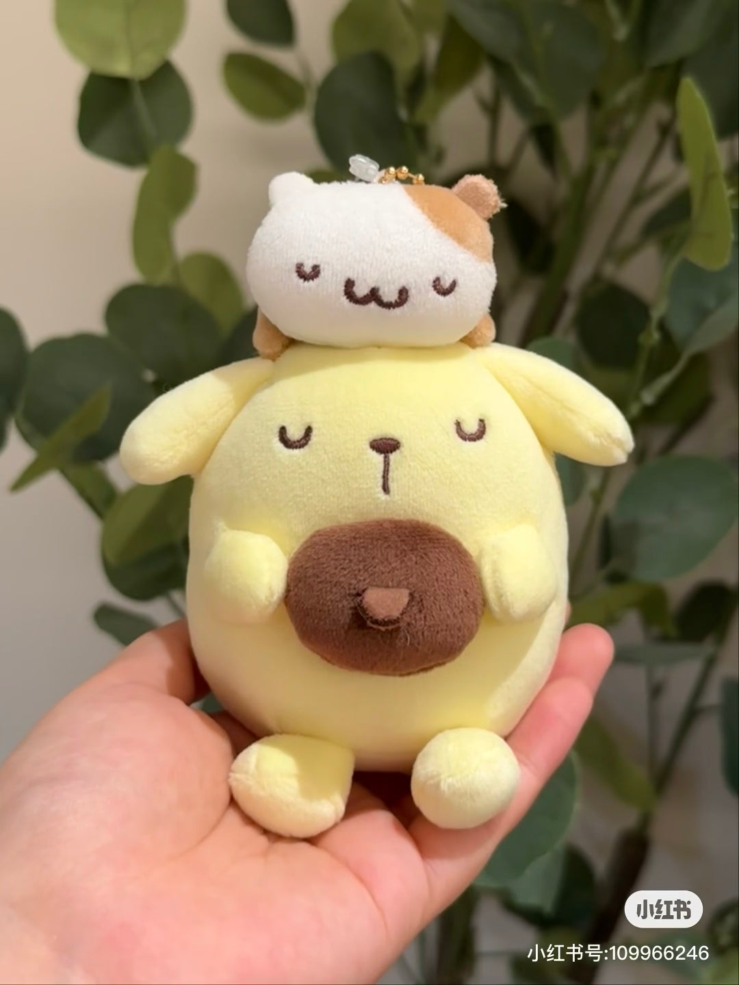 Sanrio｜Kthings Pom Pom Purin Mascot Holder /Plush Keychain｜H12cm approx.