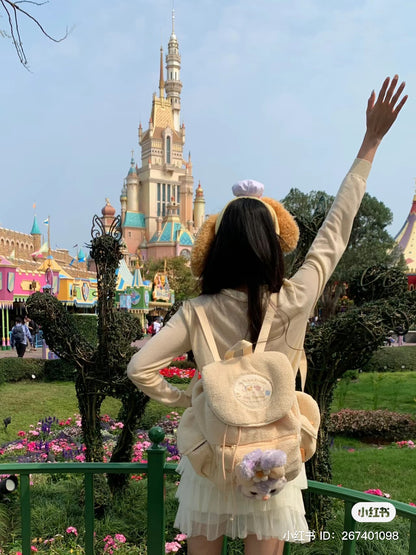Disney SH｜懒懒系列毛茸茸玩偶双肩包