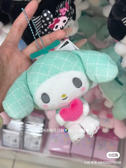 Sanrio｜My Melody 50th Anniversary Mascot Holder /Plush Keychain｜10×6.5×15cm approx.