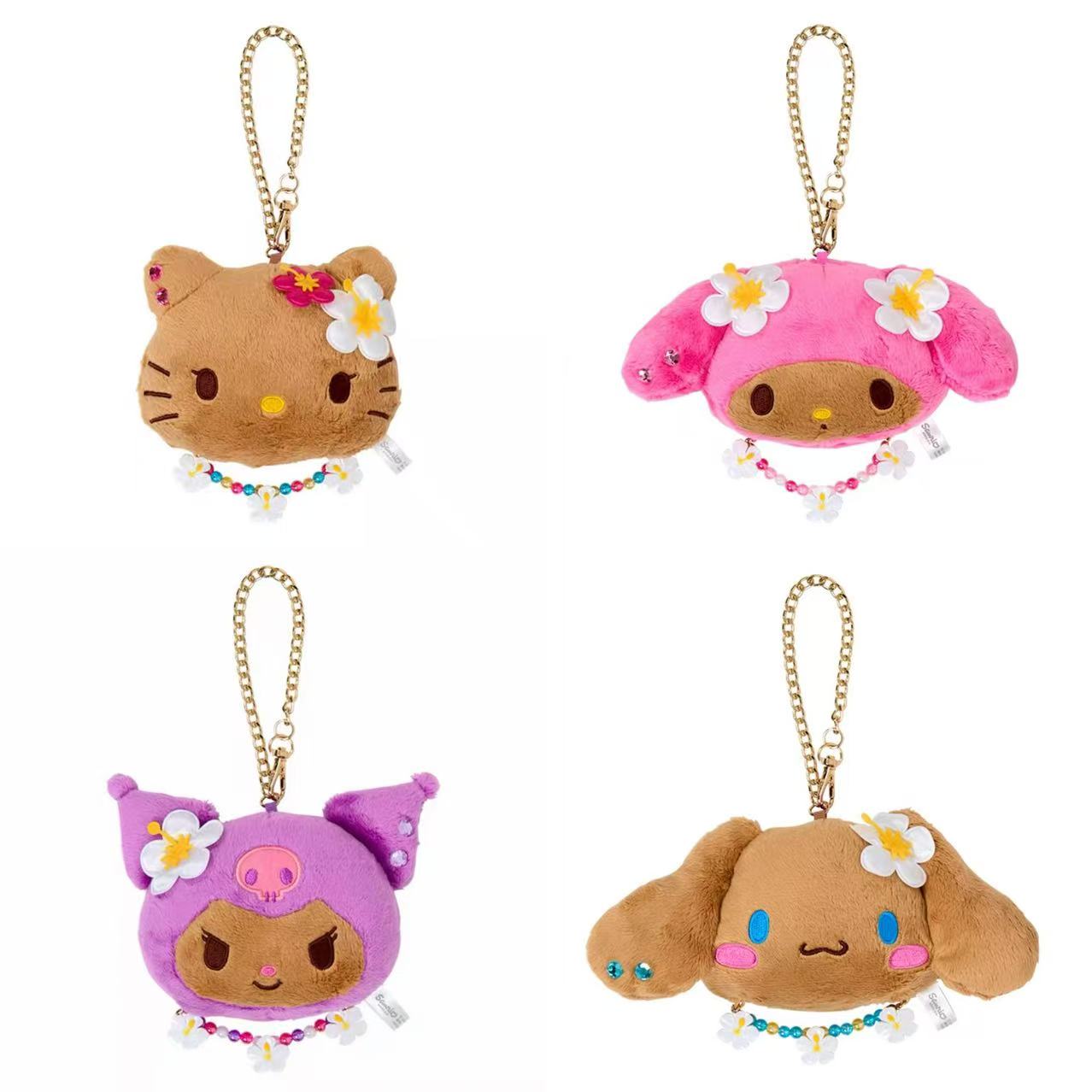 【limit 1】Sanrio｜Endless Summer Vacation Mirror Mascot Charm/Plush Keychain｜12 x 5 x 10cm approx.