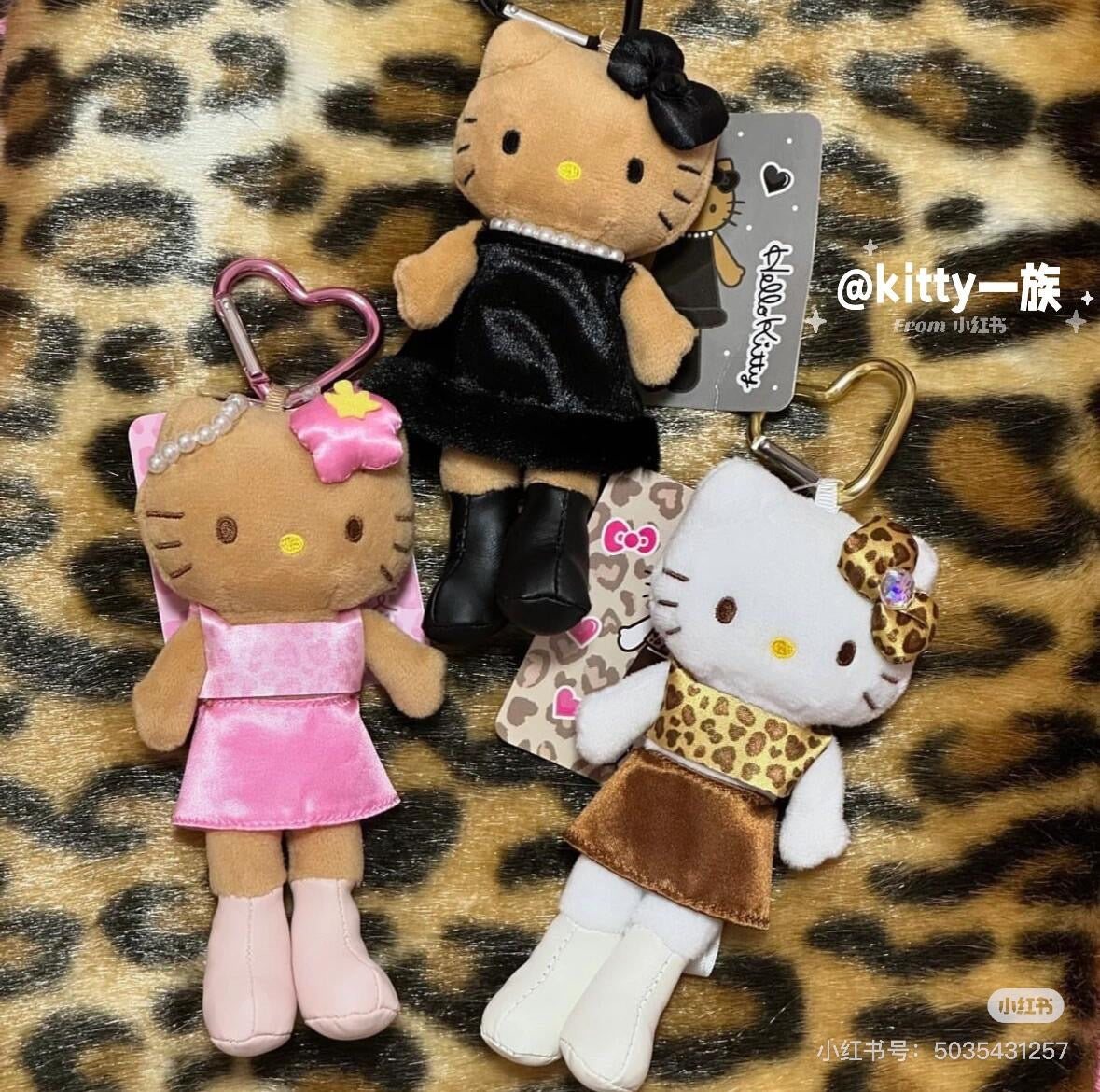 【limit 1】Hello Kitty｜Sanrio Gogo Gal Collection Mascot Holder /Plush Keychain｜7.5×4×15cm approx.