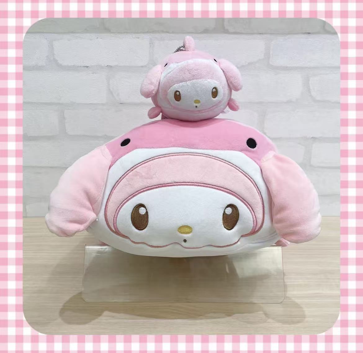 Sanrio｜Cooling Cushion Mini Sea Creature｜H10 x W17.5 x D23cm approx.