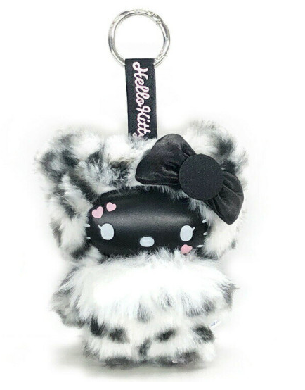 Sanrio｜Hello Kitty Fine Face Leopard Mascot Holder /Plush Keychain｜11×14×7cm approx.