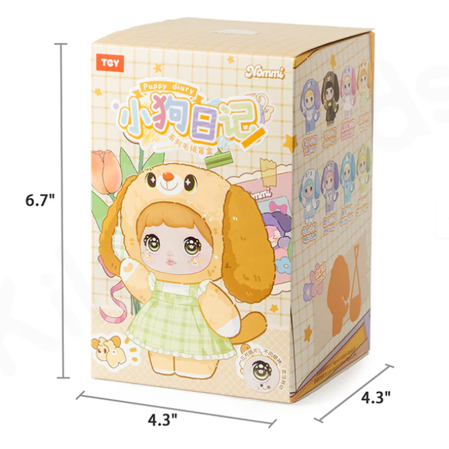 NOMMI Puppy Diary Series Vinyl Plush Doll Blind Box