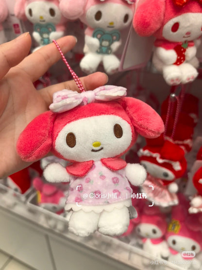 Sanrio｜My Melody 50th Anniversary  Mascot Holder /Plush Keychain｜H11.5 x W11 x D6cm approx.