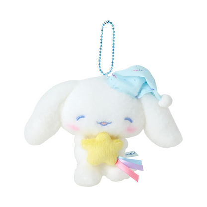 Sanrio三丽鸥｜ Cinnamoroll Milk/Sleepy Time / Sleepy Time玉桂狗甜梦系列困困大耳狗睡帽毛绒挂件｜约15×6×10.5cm