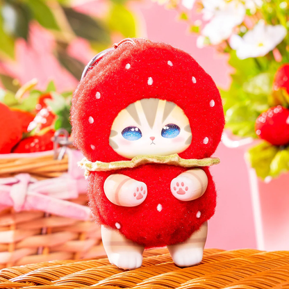 Mofusand｜Kiramekko Fruity Kittens Mascot Keychain mystery bag/blind box/All 6 types｜1pc