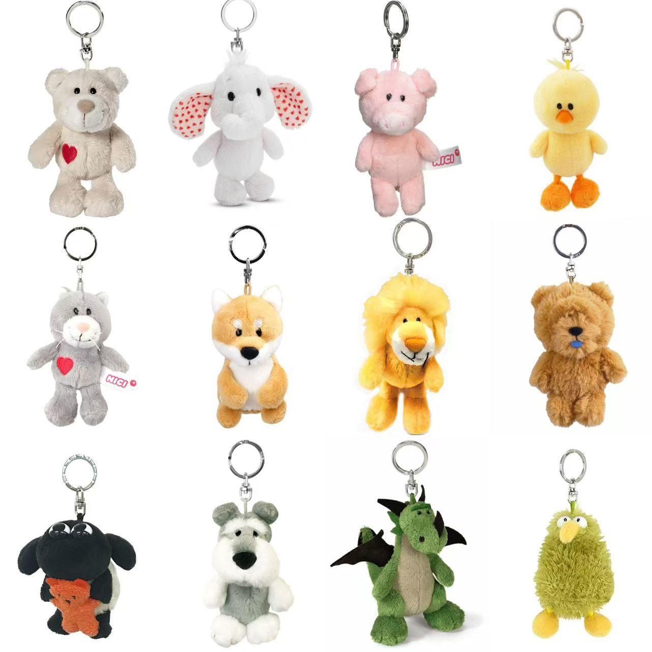 NICI｜ Mascot Holder /Plush Keychain｜8-18cm approx.