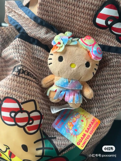 HelloKitty凯蒂猫｜HAWAII夏威夷黑皮kitty50周年限定挂件/包挂